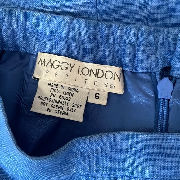 Beaded and embroidered linen pencil skirt - Picture 5 of 5